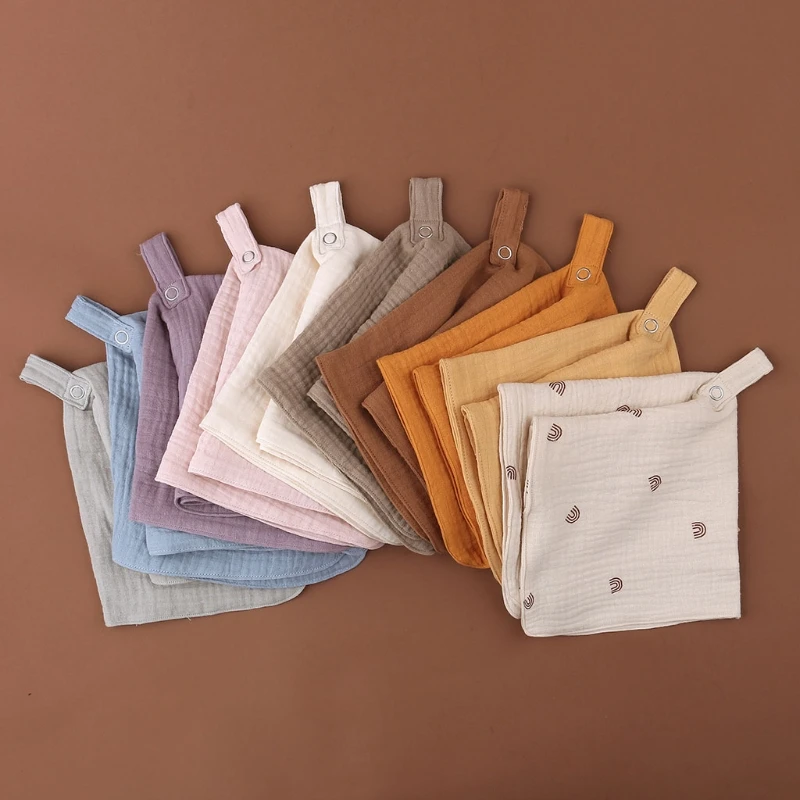 Baby Facecloth Soothe Towel Bath Towel Handkerchief Cotton Burp Cloth Soft Absorbent Gauze Kindergarten Washcloth G99C
