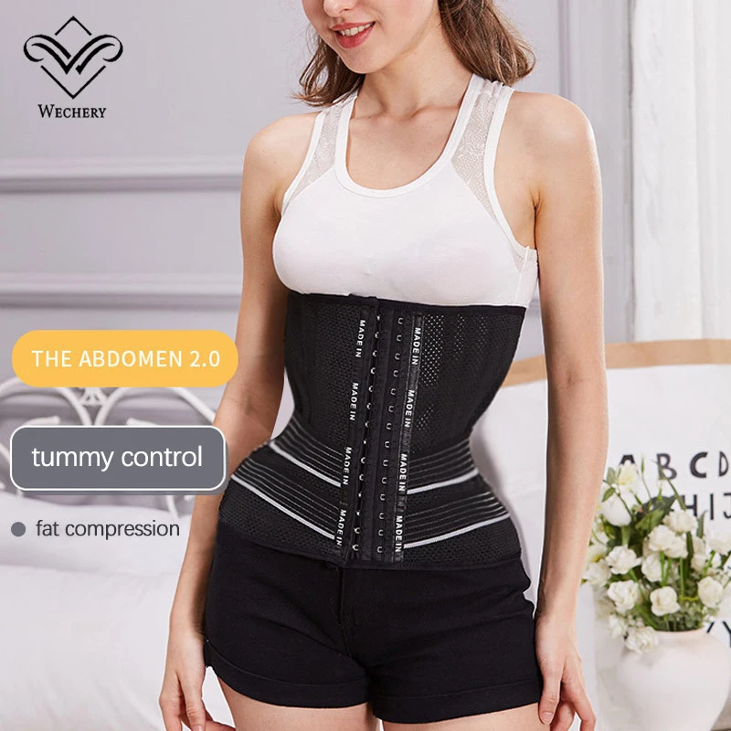 Corsé entrenador de cintura para mujer, control de abdomen, cintura  recortadora, faja deportiva adelgazante