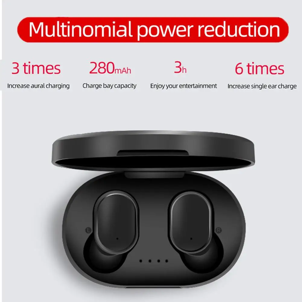 Kuulee Bluetooth Headsets for Redmi Airdots Wireless Earbuds 5 0 TWS Earphones Noise Cancelling Mic for Xiaomi iPhone Huawei