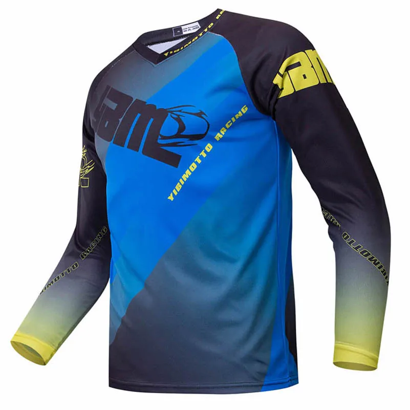 YBM мотокросса Джерси mtb Горные Джерси MX Велоспорт горный велосипед DH maillot ciclismo hombre Быстросохнущий Джерси - Цвет: Красный