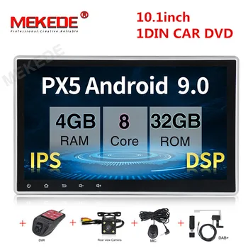 

PX30 Android 9.0 universal 1 one Din 10.1" inch Car DVD player with GPS Navigation, audio Radio stereo,USB/SD,BT, touch screen