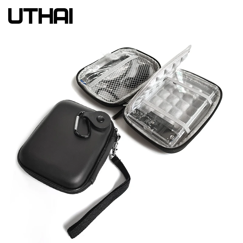 Hdd Case Protect Bolsa Eva Box para Hard Drive Cover Enclosure Power Bank Pouch Cabo Mouse Storage 2.5 Uthai-t28 - Imagem 4