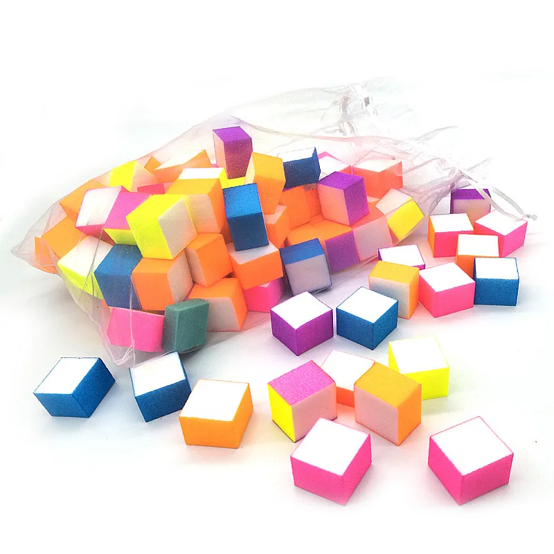 

50pcs/bag Colorful Irregular Mini Nail File Sanding Buffer Block Files lime ongle Sponge Nail Art Manicure DIY Grinding Tools