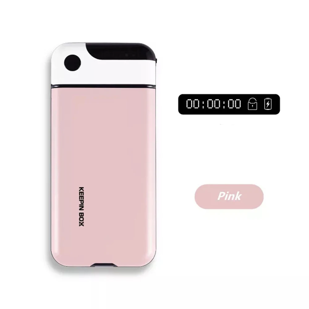 Timer Locking Box Smartphone Lockbox Plastic ABS Timed Lock Box for