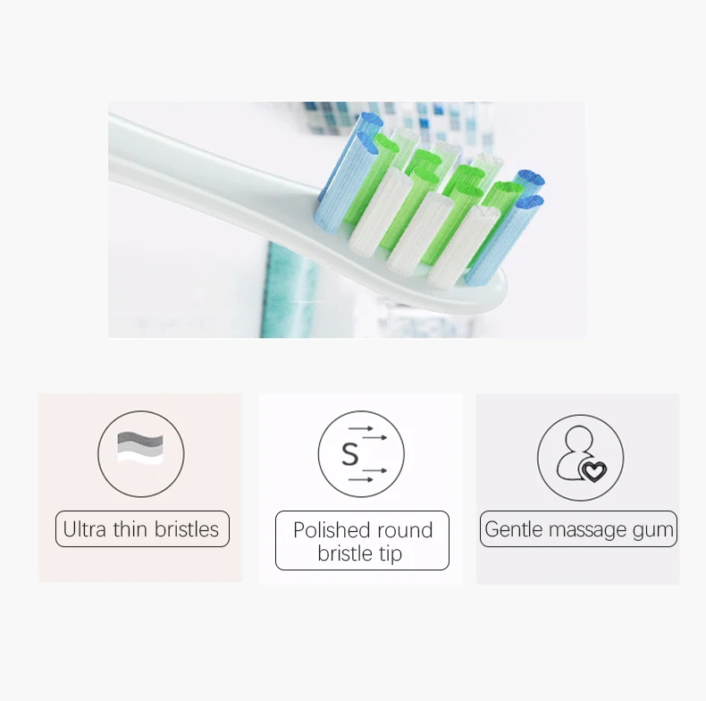 Dentes Elétrica, Cerdas Macias, X Pro, Z1, Cabeça Substituível, Sonic