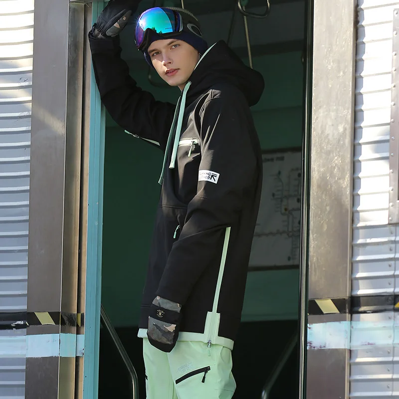 Winter Ski Suit RUNNING RIVER Men Snowboarding Hoodie Hooded Outdoor Sports Ski Snowboard Jacket 1255
