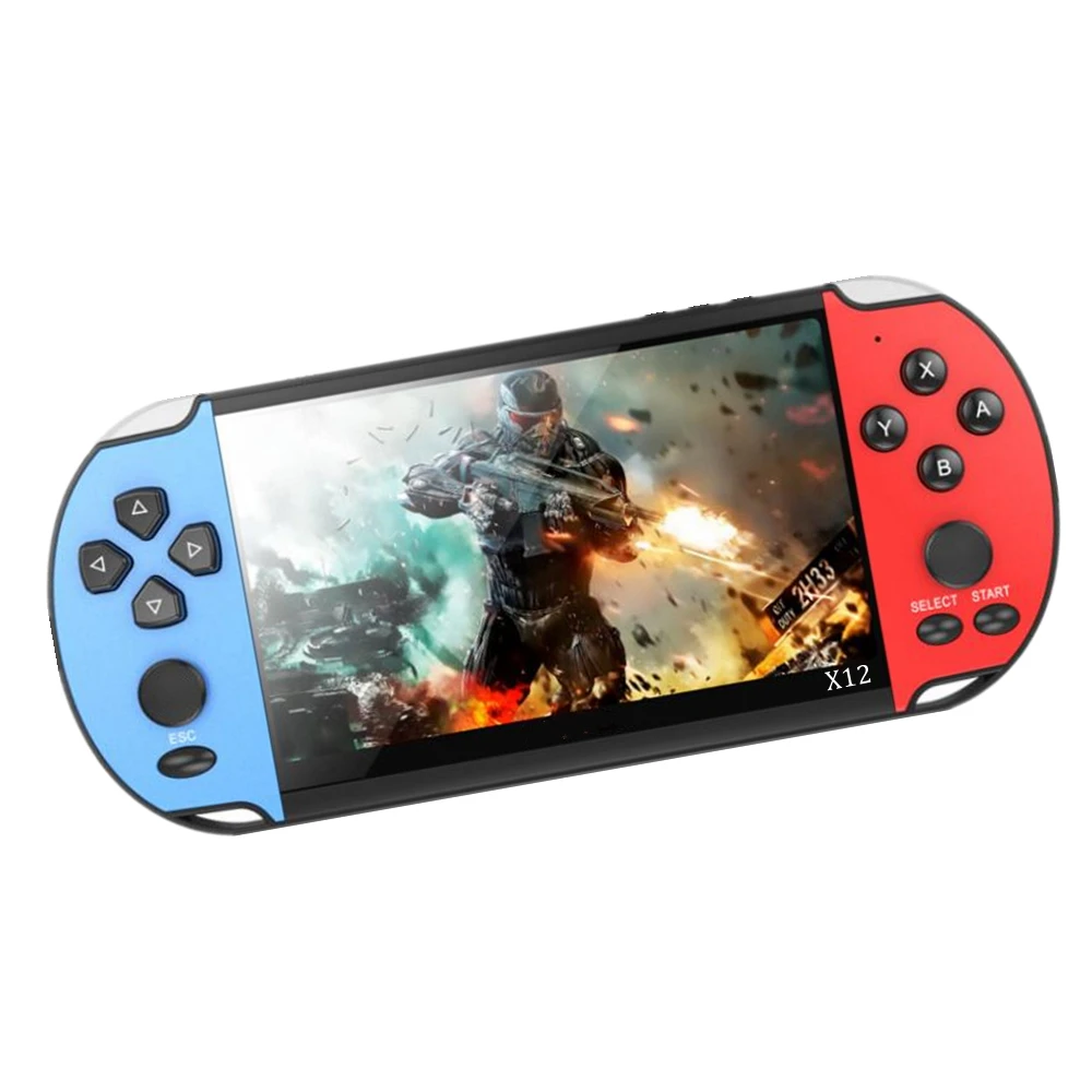 X12 Gaming 5.1 inch Handheld Portable Game Console 8GB preinstalled 2000 free games support TV Out video game machine boy player