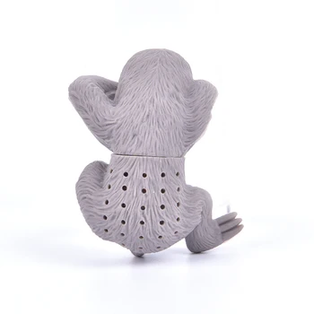 

Food Grade Silicone Tea Infuser Creative Safety Tea Bag Filter Tea Strainer for Tea Pot Cup Use Cute People Shape