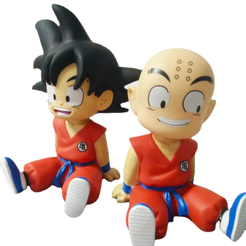 12cm Dragon Ball Figure Budokai Son Goku Kuririn Vinyl Piggy Bank Anime Model Decoration Scenery Toys | Игрушки и хобби