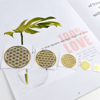 

17Pcs Flower Invitation Adhesive DIY Explosion Crystal Energy Sticker Jewelry L4ME