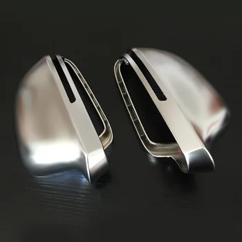 

beler 1 Pair Matte Silver Mirror Cover Cap 8F0857528 8F0857527 fit for Audi A4L Q3 A5 A6L A8