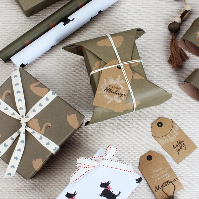 

5pcs Girl Heart DIY Handmade Book Paper Cartoon Cute Small Fresh Birthday Gift Gift Self-adhesive Vellum Paper Gift Wrap