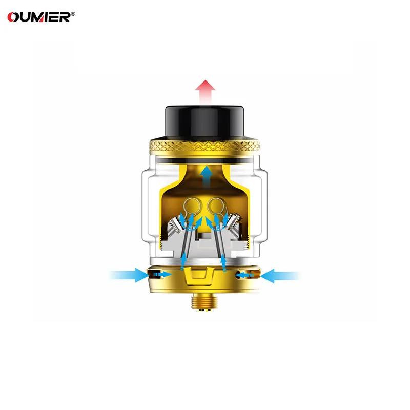 Оригинальный атомайзер Oumier Bulk RTA 6 5 мл 28 мм двойная катушка вейп испаритель VS Zeus X/
