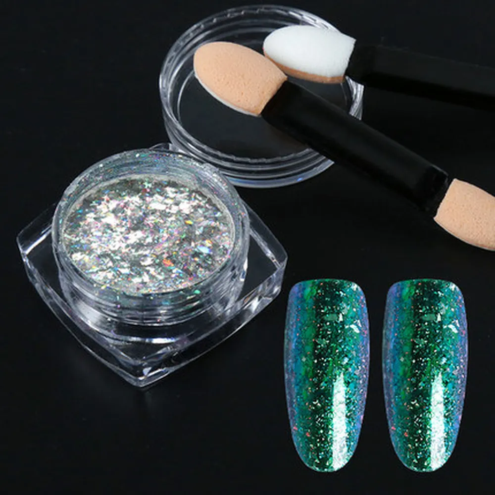 8Pcs Rose Gold Nail Glitter Powder Sequins Mixed Sparkles Shiny Dust Art Decorations Tools | Красота и здоровье