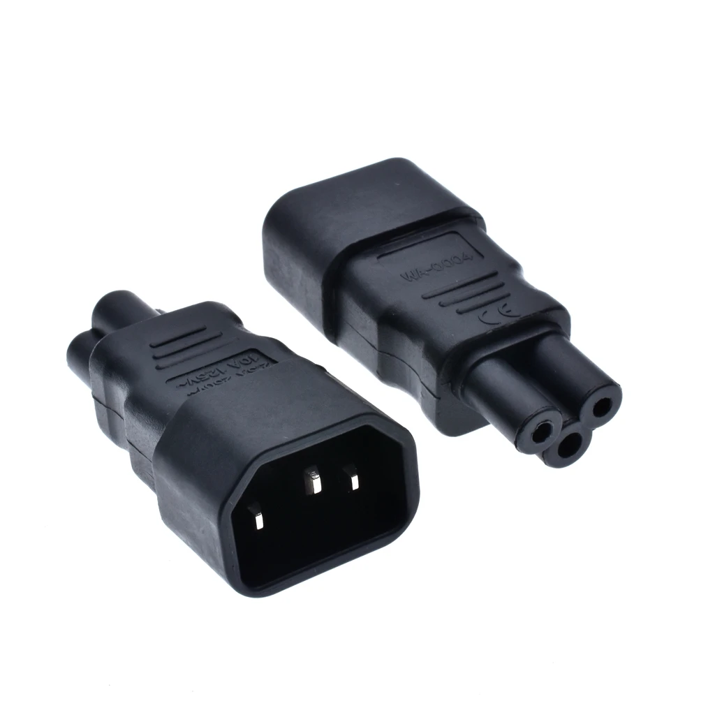 Универсальный Мощность адаптер IEC 320 C14 для C5 конвертер AC Разъем 3 контактный IEC320