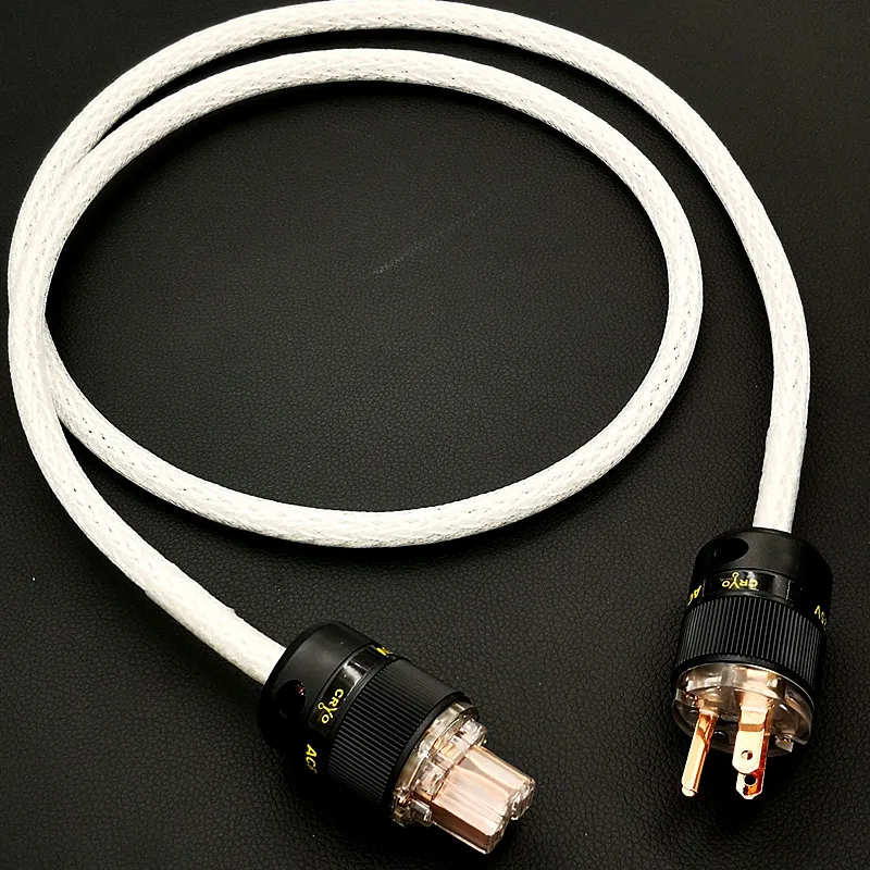 AHSY HI-End 8AG посеребренный OCC шнур питания 16 жил US AC кабель HiFi Акустический Schuko |