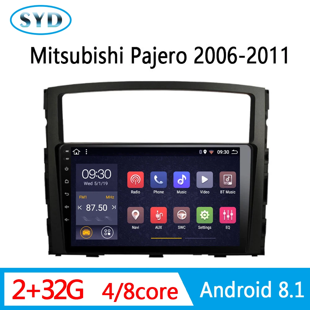 Автомагнитола для Mitsubishi Pajero 2006 2007-2011 автомобильный центральный мультимедийный GPS