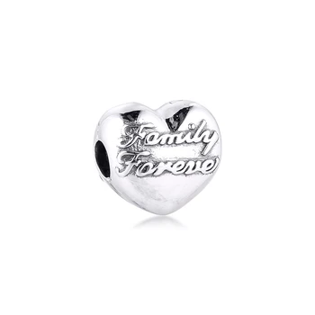 

Charms 925 Silver Original Fit Pandora Bracelets Sterling Silver Family Union Clip Charm Beads for diy Women Jewlry