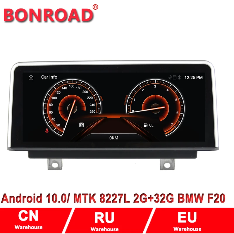 (Right-Hand Drive) 10.25&quotCarPlay Android 10.0 Car Multimedia Display Screen For BMW Series1 F20 F21 F22 Head Unit Wifi GPS Radio |