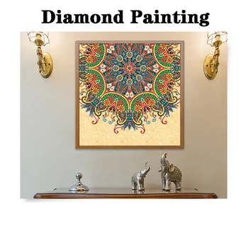 

New 5D Diy Special Shaped Diamond Painting Color Pattern Dot Diamonds Living Room Dining Room Office Hotel Decorative Paintings