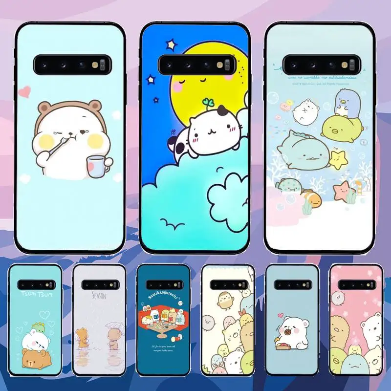 Milk Mocha Cartoon Rabbit Phone Case For Samsung Galaxy S6 S7 Edge Plus S8 S9 S20Plus S20ULTRA S10lite 2020 S10 | Мобильные телефоны