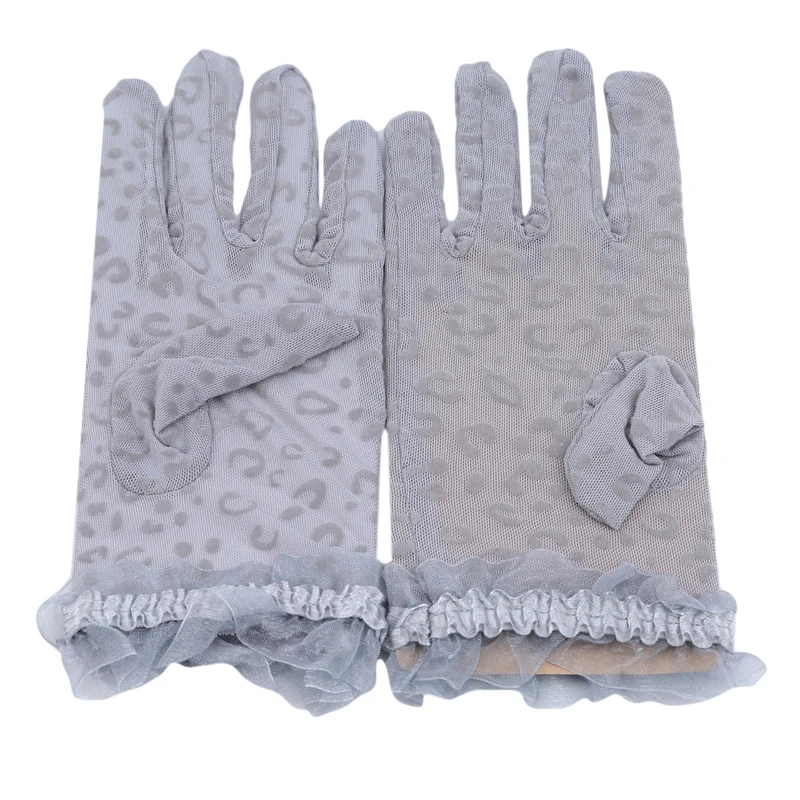 Summer/Autumn Lady Sunscreen Golves Women Sun Protection Glove Fashion Beautiful Women's Summer UV-Proof Driving Lace Gloves