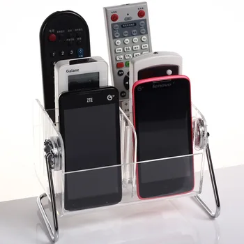 

Cosmetic Makeup Container Transparent TV Remote Control Rack Phone Storage Box Stationery Organizer Storage Holders Racks WJ909