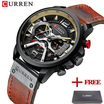 

CURREN Watch Men Business Watches Orologio Uomo Leather band Wristwatch Leather Quartz Watch Zegarek Meski Reloj Hombre man gift