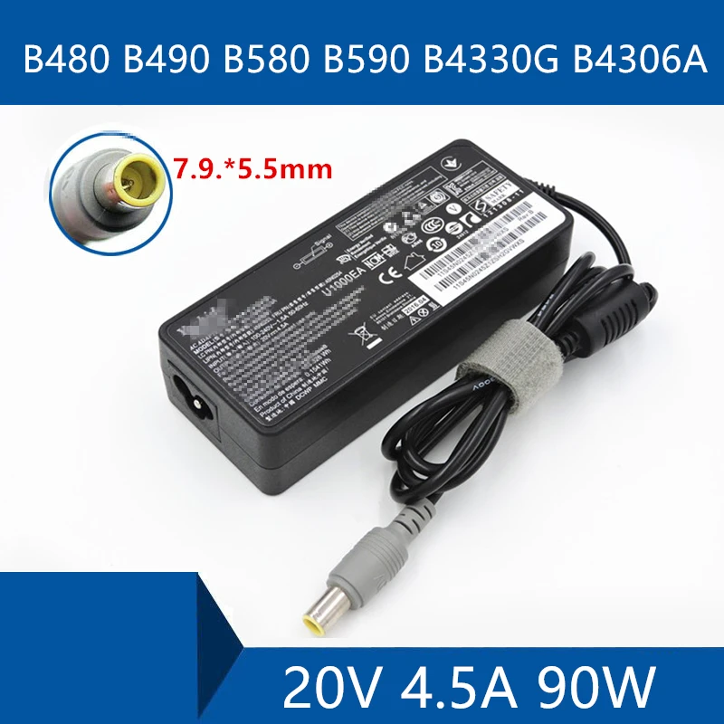 Laptop AC Adapter DC Charger Connector Port Cable For Lenovo B480 B490 B580 B590 B4330G B4306A