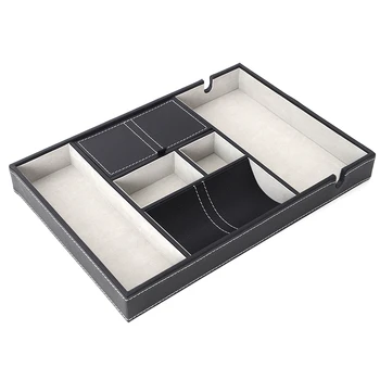 

PU Leather Storage Box Rectangular Jewelry Box Wedding Gift Makeup Storage Box Earring Ring Storage Box
