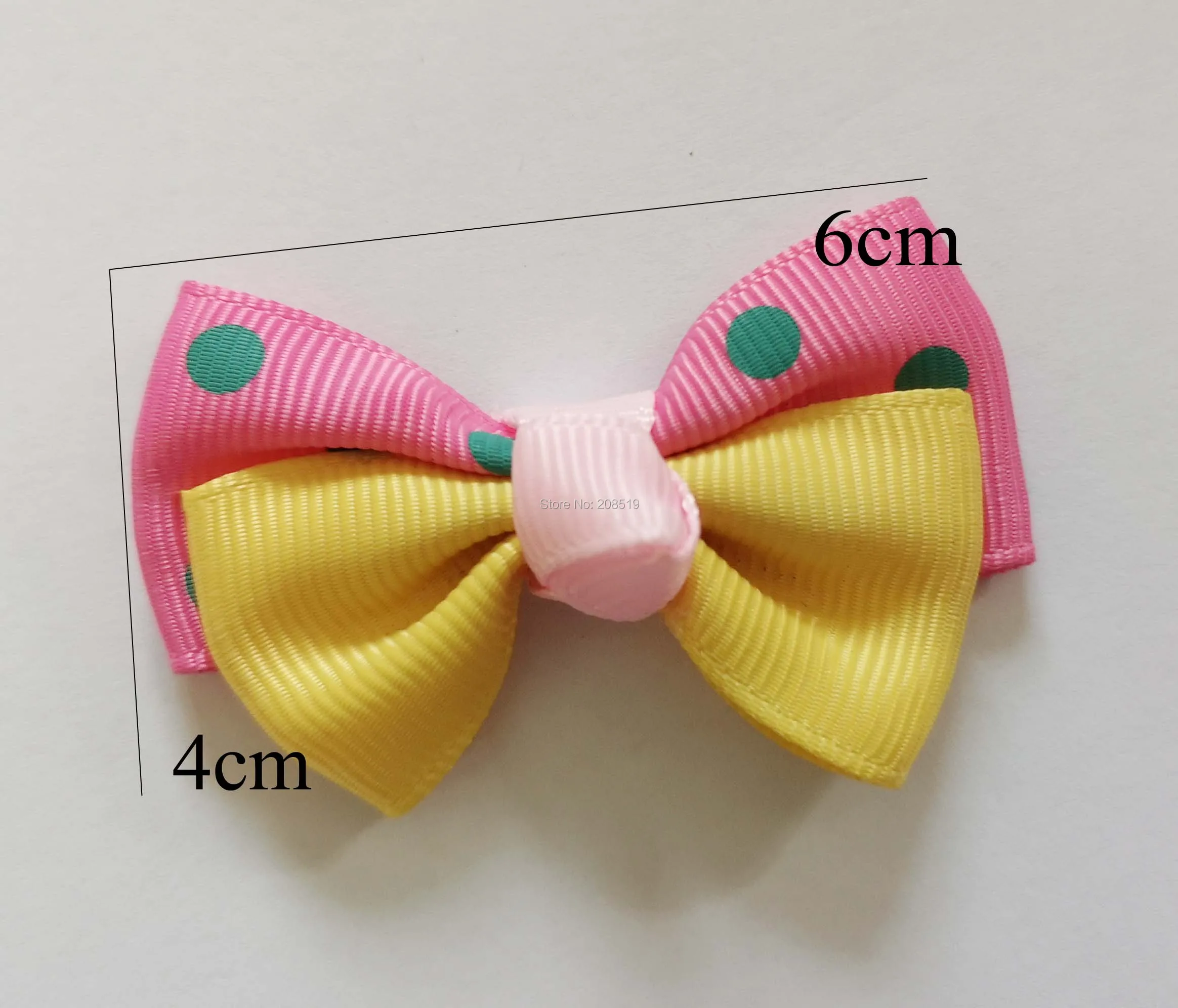 FZNNAN заколка для волос в виде ленты банты для девочек 20 шт. grosgrain bowtie 6 см ручной работы аксессуары для украшения одежды