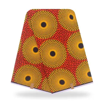 

Wholesale! 2020 High Quality African Prints Fabric Ankara Original Veritable pagne Wax Nigerian Style 6 Yards/pcs 100% Cotton