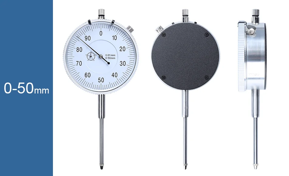 0,01 мм механический циферблатный индикатор противоударный индикатор цифирблатный аналоговый микрометр измерительный инструмент инструменты 0-5-10-30-50мм
