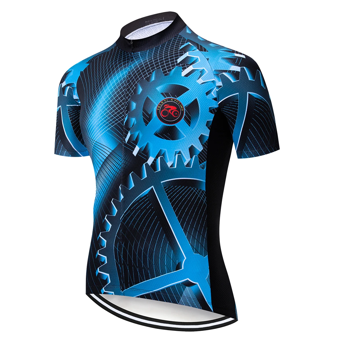 Camiseta de ciclismo para hombre Weimostar cremallera completa