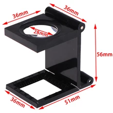 

1 Pc 10X Folding Magnifier Stand Microscope Loupe With Scale For Textile Optical Foldable Magnifying Glass Tool 28mm