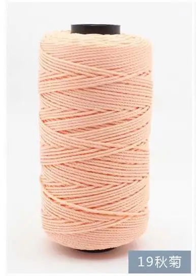 mylb 1Pc=100g 39 Colors Polypropylene Sewing Thread Cotton Rope Wedding Braided Cord Macrame Artisan yarn to bag hat handmade - Цвет: 19