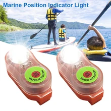Life Jacket Light Surfing Life Vest LED Lithium Lamp Seawater Self-Lighting Life Saving Flashlight Conspicuous Attract Lights