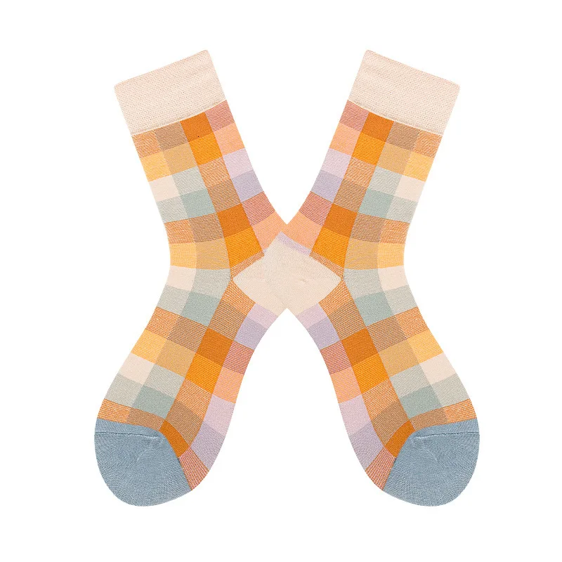 1 пара хлопчатобумажные мужские носки забавные Носки с рисунком счастливых носков с красочными принтами новые подарочные носки осень-зима Calcetines - Цвет: 23