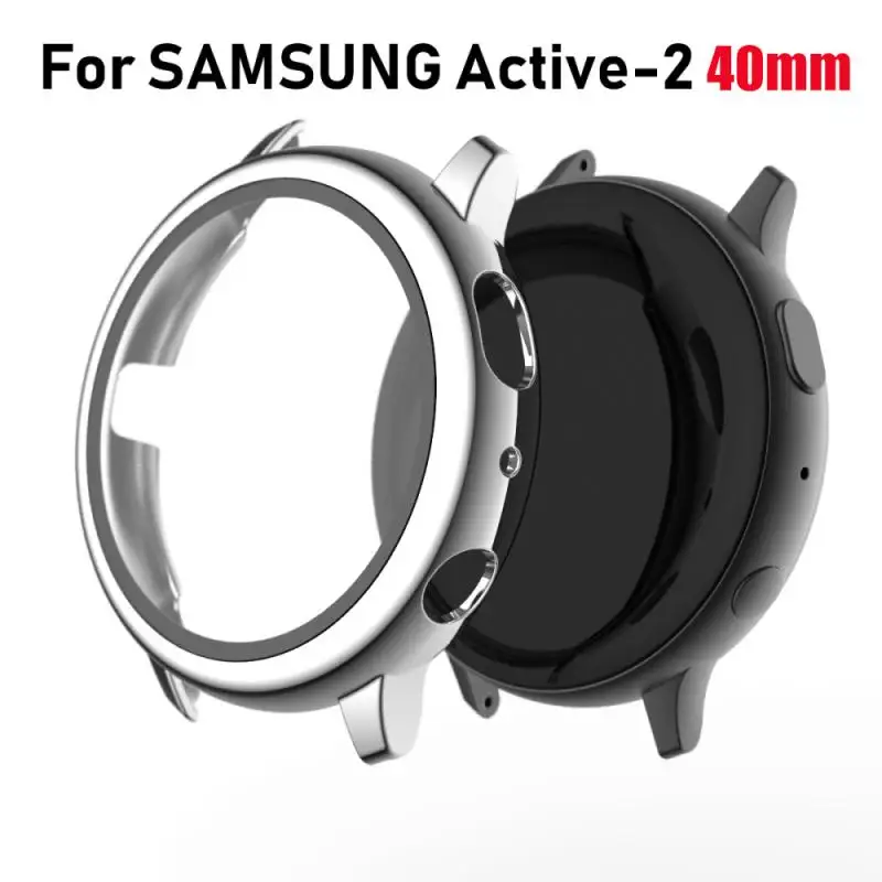

2020 1PC Screen Protector Soft Case Cover For Samsung Galaxy Watch Active 2 All-inclusive Electroplating PC Protective Case Shel