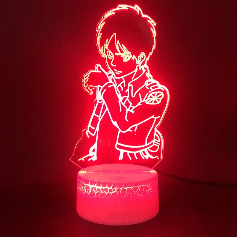 Светодиодный ночник Эрена йера 3d лампа с управлением через приложение декор для