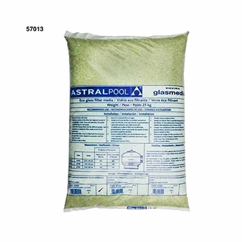 

57013-IT 25 kg de 3,0 mm – 7,0 mm Filtro Activo de vidrio transparente en lugar de arena de sílice para la filtración y