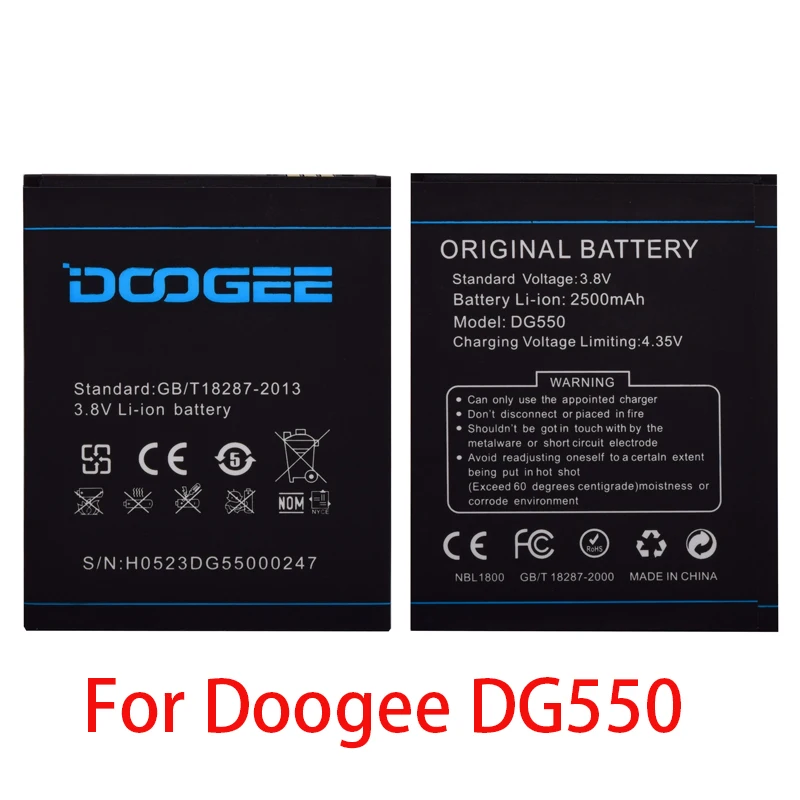 100% Оригинальный 2600 мА/ч B-DG550 DG550 Для Doogee кинжал 550 мобильный телефон в наличии