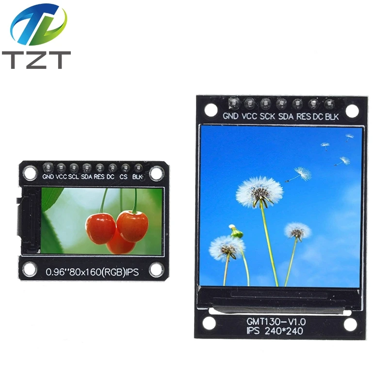 0.96/1.3'' Inch IPS Full Color 80x160 240x240 LCD Display Module SPI for Arduino 