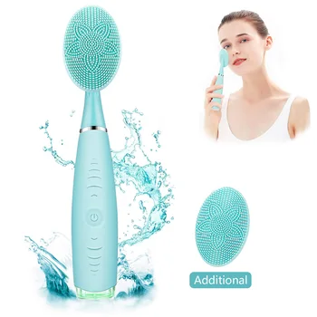 

Facial Cleansing Brush,Sonic Silicone Face Brush Scrubber,Electric Face Cleanser Brush with 5 Skincare Modes,Rechargeable