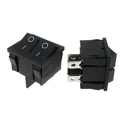 

10pcs x AC 6A/250V 10A/125V 4 Pin SPST ON/OFF 2 Way Snap In Boat Rocker Switch