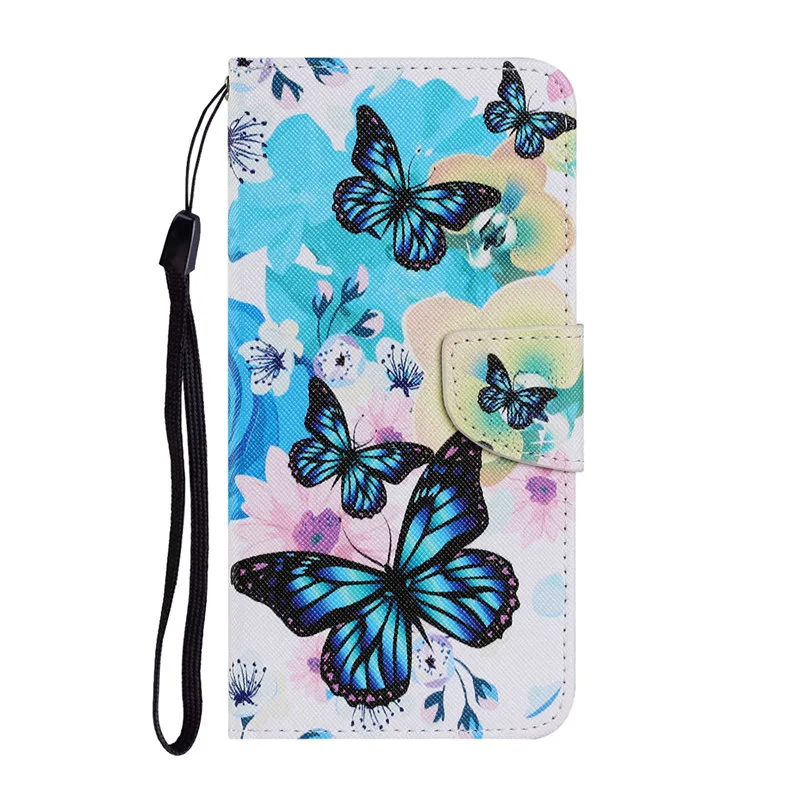 Elegant Painted Leather Wallet Flip Case - Premium Book-Style Cover