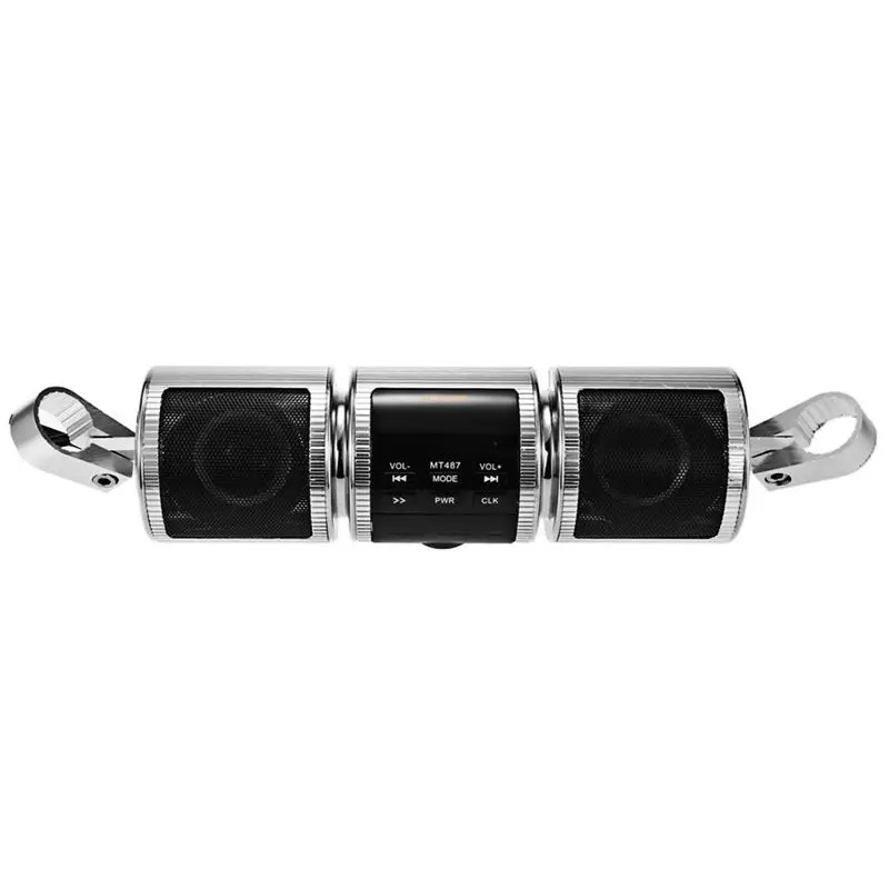 

Motorcycle Mp3 Music Player Bluetooth Speakers Stereo Speaker Fm Radio Waterproof Adjustable Bracket Motorbike Audio Player