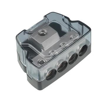 

4 Way Power Distribution Block 0GA in to 4GA Out for Car Audio Stereo Amp