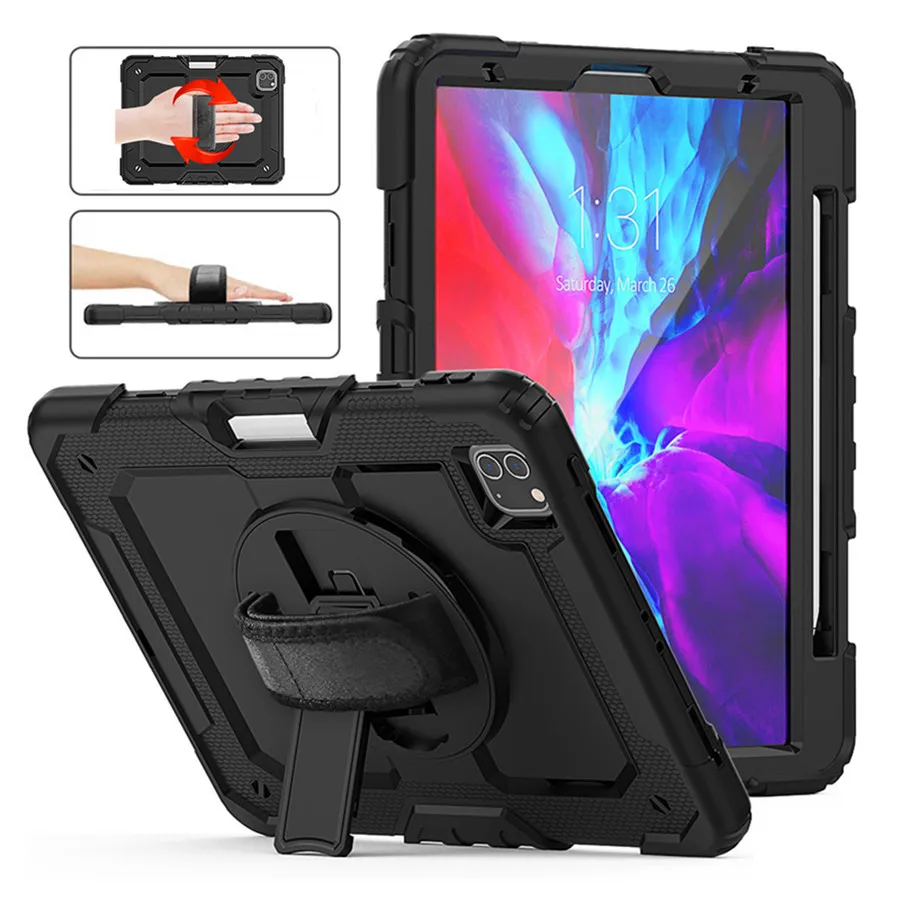 Чехол для iPad Pro 11 вращающаяся подставка ремешок на руку чехол-карандаш 2018/2020/2021/iPad