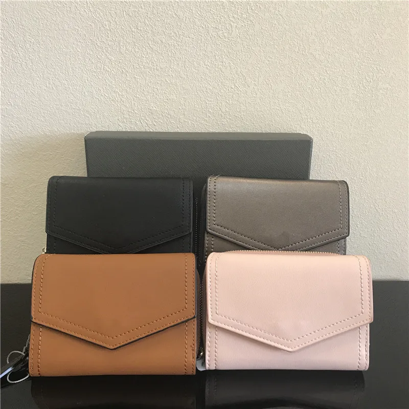 

2020 New Women's Bag Solid Color Medium Long Wallet Envelope Medium Long Clip Covered Ms. Ticket Holder